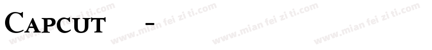 Capcut 結月字体转换